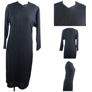 Paddye Mann Clothing (Pakenham) Black Long Sleeve Dress Made in Ontario Canada